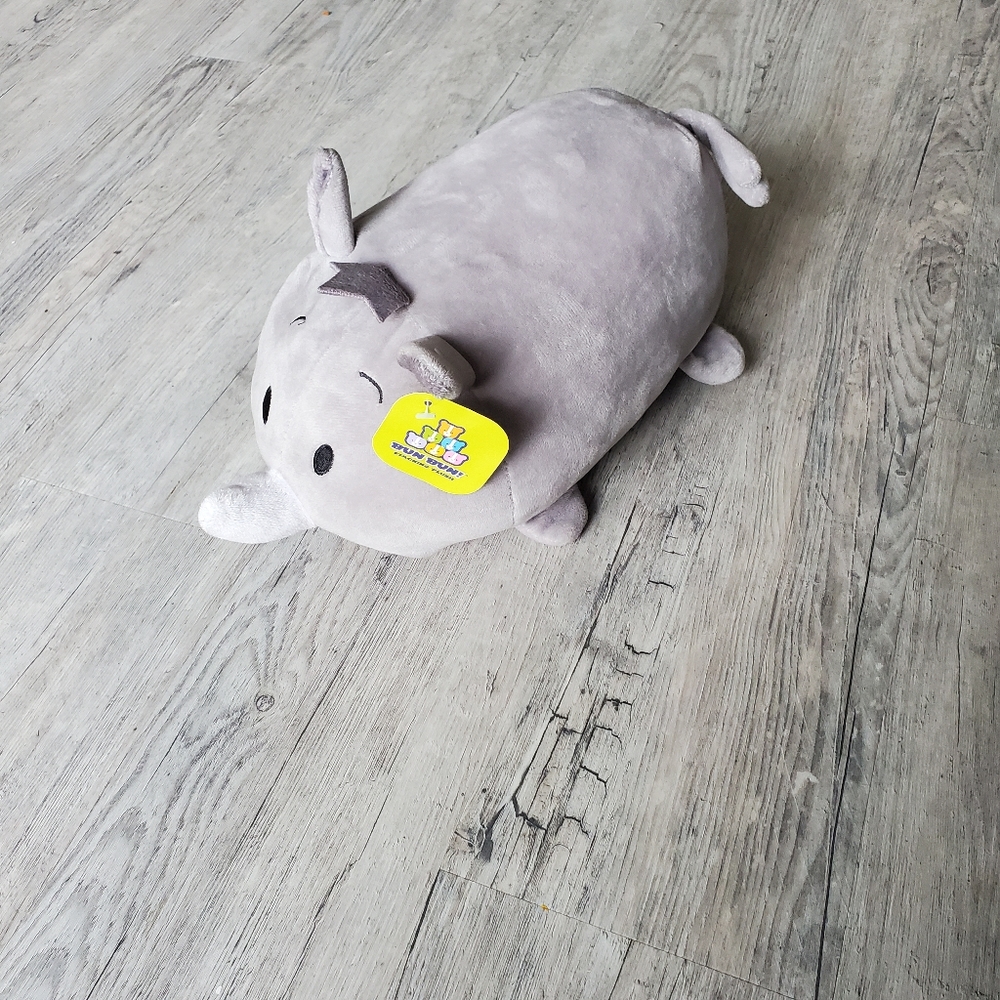NWT Plush Rhino safari toy soft cuddly BUN BUN! stacking plush